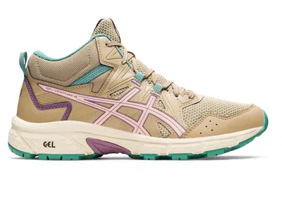 Pre-owned Asics Gelventure 8 Mt (women's) Sneakers In Wood Crepe/rosequartz