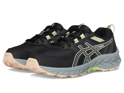 Asics Gel-venture 9 Grade School (little Kid/big Kid) Kids Shoes Black/whisper Green : 1 Little Kid M, Tex In Multi