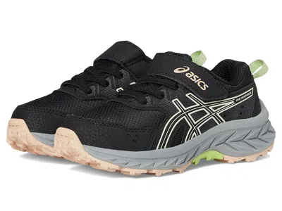 Asics Gel-venture 9 Pre-school (toddler/little Kid) Kids Shoes Black/whisper Green : 13 Little Kid M, Text