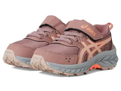 Asics Gel-venture 9 Pre-school (toddler/little Kid) Kids Shoes Rubble Red/fawn : 12 Little Kid M, Textile In Pink