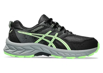Pre-owned Asics Gelventure 9 Sneakers In Black/illuminate Green