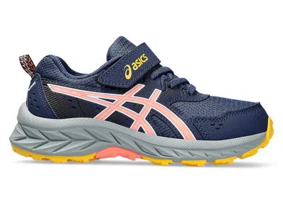 Pre-owned Asics Gelventure 9 Sneakers In Blue Expanse/sun Coral