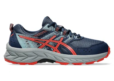 Pre-owned Asics Gelventure 9 Sneakers In Night Sky Blue/red Snapper