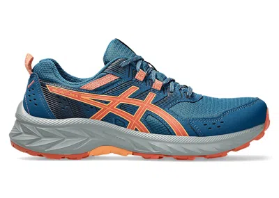 Pre-owned Asics Gelventure 9 (women's) Sneakers In Rich Navy Blue/desert Red In Multi