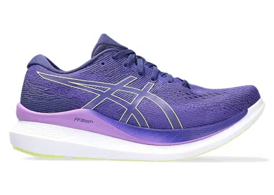 Pre-owned Asics Glideride 3 (women's) Sneakers In Dive Blue/eggplant