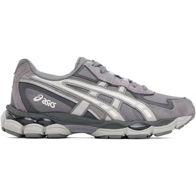 Asics Gray Gel-nyc 2055 Sneakers In Animal Print