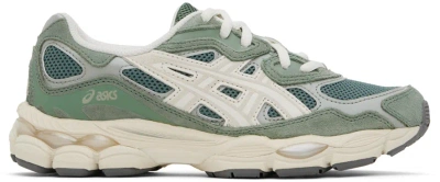 Asics Green & Off-white Gel-nyc Trainers In Ivy/smoke Grey