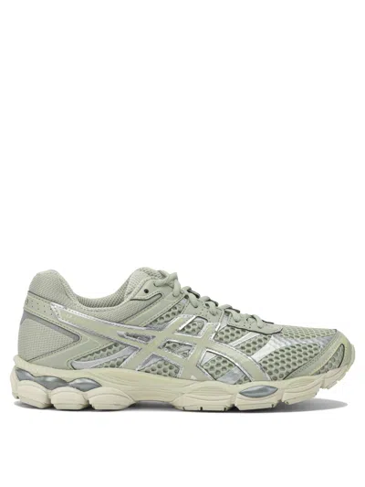 Asics Green Mesh Sneakers In Gray