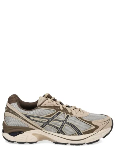 Asics Grey Leather Sneaker In Multi