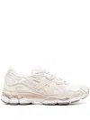 Asics Grey Leather Sneaker In White