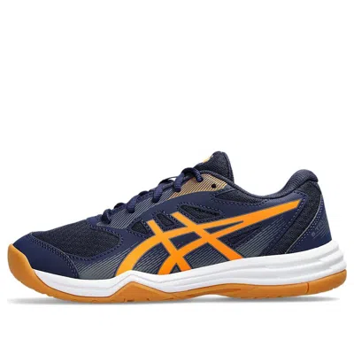Asics (gs)  Upcourt 5 'peacoat Shocking Orange' In Blue