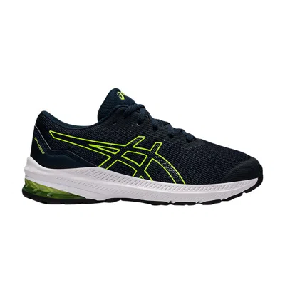 Pre-owned Asics Gt 1000 11 Gs 'french Blue Hazard Green' | Kid's Size 1
