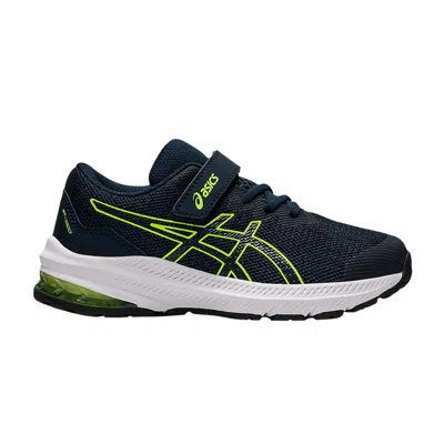 Pre-owned Asics Gt 1000 11 Ps 'french Blue Hazard Green' | Kid's Size 11.5