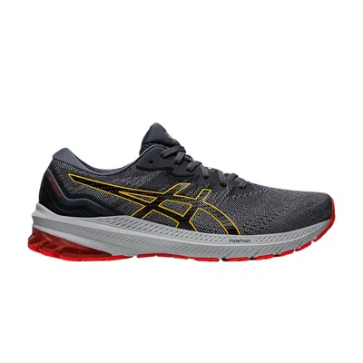 Pre-owned Asics Gt 1000 11 'sheet Rock Yellow Red' In Grey