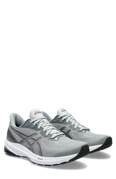 Asics Gt-1000 12 Mens Lace-up Padded Insole Running & Training Shoes In Sheet Rock/antique Red
