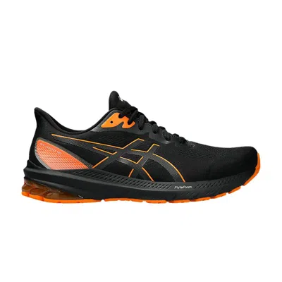 Pre-owned Asics Gt 1000 12 Gore-tex 'black Bright Orange'