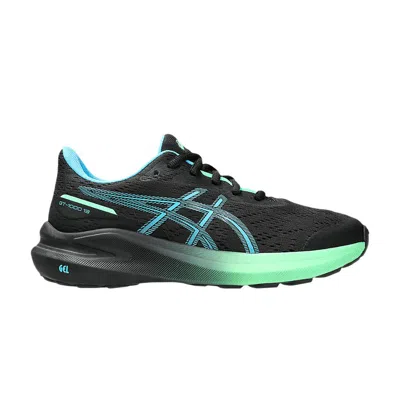 Pre-owned Asics Gt 1000 13 Gs 'black Digital Aqua' | Kid's Size 5.5