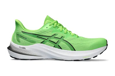 Pre-owned Asics Gt-2000 12 Electric Lime Black In Electric Lime/black