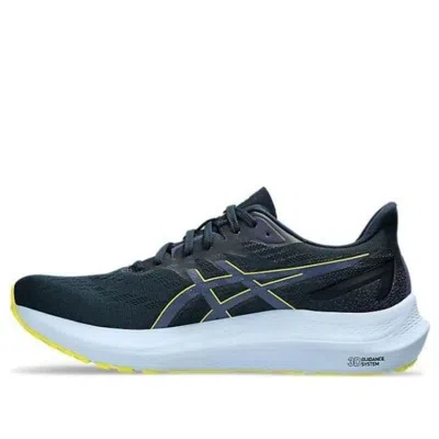 Asics Gt-2000 12 'french Blue Bright Yellow' In Black