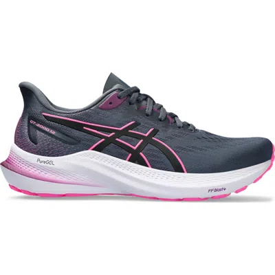 Asics Gt-2000 12 Women's Running Shoe In Tarmac/black