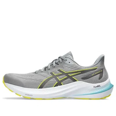 Asics Gt-2000 12 'sheet Rock Bright Yellow' In Gray