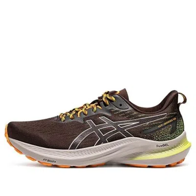 Asics Gt-2000 12 Tr 'nature Bathing - Neon Lime' In Brown