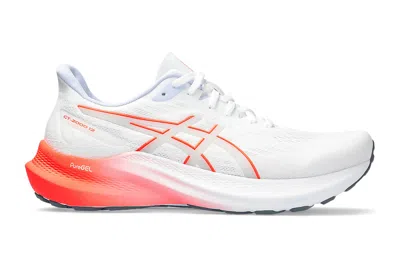 Pre-owned Asics Gt-2000 12 White Sunrise Red In White/sunrise Red