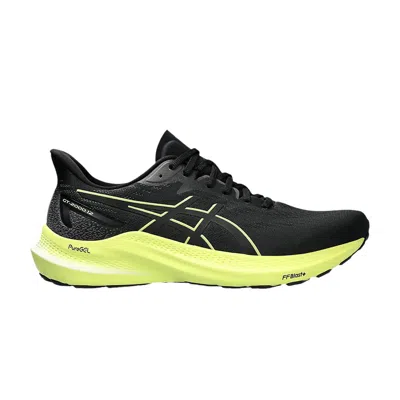 Pre-owned Asics Gt 2000 12 Wide 'black Glow Yellow'