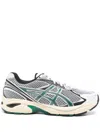Asics Panelled Mesh Rubber Sole Sneakers In 106 White/jasper Green