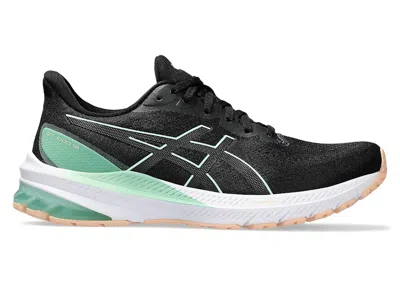 Pre-owned Asics Gt1000 12 (women's) Sneakers In Black/mint Tint In Multi