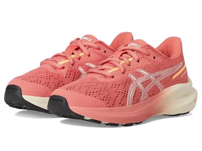 Asics Gt-1000 13 Grade School (little Kid/big Kid) Kids Shoes Dark Pink Clay/white : 5.5 Big Kid M, Textil