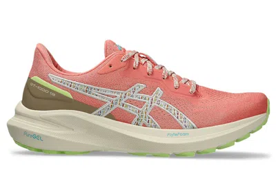 Pre-owned Asics Gt1000 13 Tr (women's) Sneakers In Nature Bathing/guava