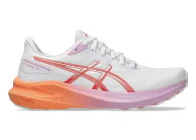 Pre-owned Asics Gt1000 13 (women's) Sneakers In White/coral Reef