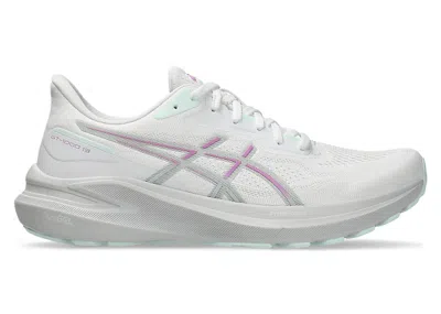 Pre-owned Asics Gt1000 13 (women's) Sneakers In White/lavender Glow
