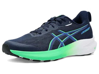 Asics Gt-1000 14 Grade School (little Kid/big Kid) Boys Shoes Midnight/vital Green : 5.5 Big Kid M, Textil