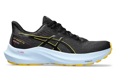 Pre-owned Asics Gt2000 12 Gtx (women's) Sneakers In Black/saffron In Multi