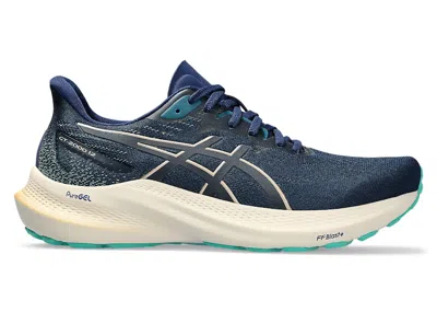 Pre-owned Asics Gt2000 12 (women's) Sneakers In Blue Expanse/champagne In Multi