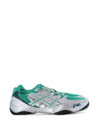 Asics Hypersync Panelled Sneakers In Silver