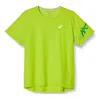 Asics Icon Short Sleeve Shirt 'lime' In Green
