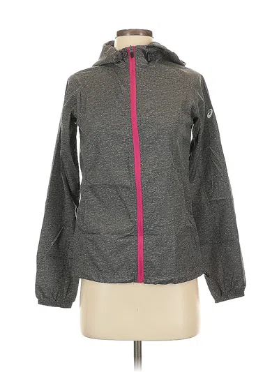 Pre-owned Asics Jacket In Gray