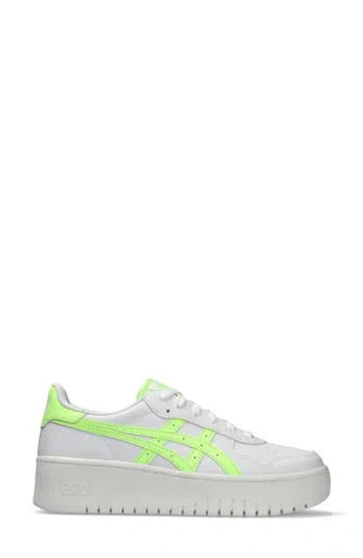 Asics ® Japan S Pf Platform Sneaker In White/illuminate Green