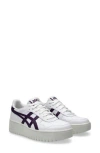 Asics Japan S Pf Sportstyle Sneakers In White/midnight Plum