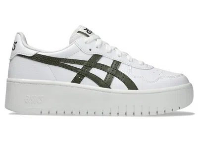 Pre-owned Asics Japan S Pf (women's) Sneakers In White/olive Canvas