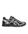 Asics Mens Black Pure Silver Jog 100s Metallic-trim Mixed-material Trainers In Black