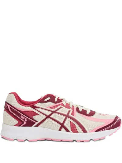 Asics Jog 100s Mesh Paneled Low-top Sneakers In Brown