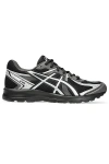Asics Mens Black Pure Silver Jog 100s Metallic-trim Mixed-material Trainers In Black/pure Silver