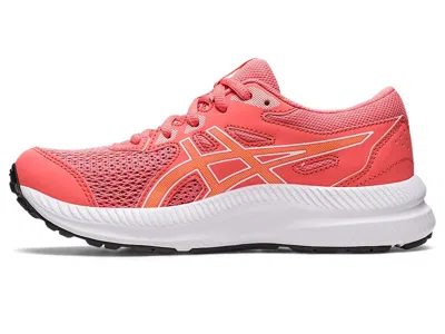 Asics Kids  Contend 1014a259-700 Sneaker Orange Running Shoes Ham518 In Red