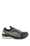 Asics Mesh Us4-s Gel-terrain Kiko Curat Low-top Sneakers With Rubb In Blackneonlime