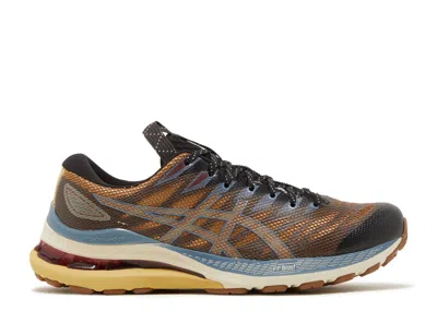 Asics Kiko Kostadinov X  Wmns Fn3-s Gel Kayano 28 'anthracite Antique Gold' In Black