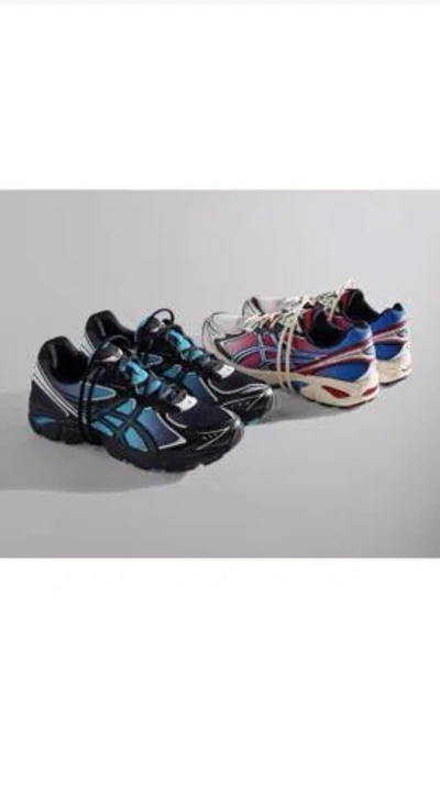 Pre-owned Asics Kith Marvel Villains Spider-man/venom Battle Spectra Pack Open Box In Blau